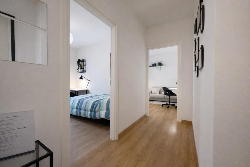 Corridoio con accesso alle camere e al soggiorno